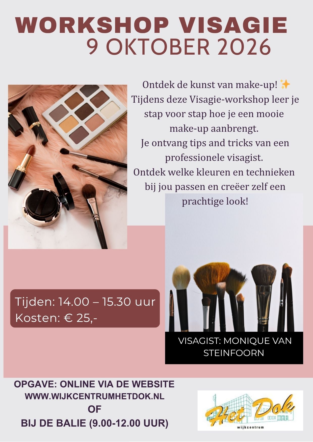Featured image for “Workshop Visagie              Najaar 2026”