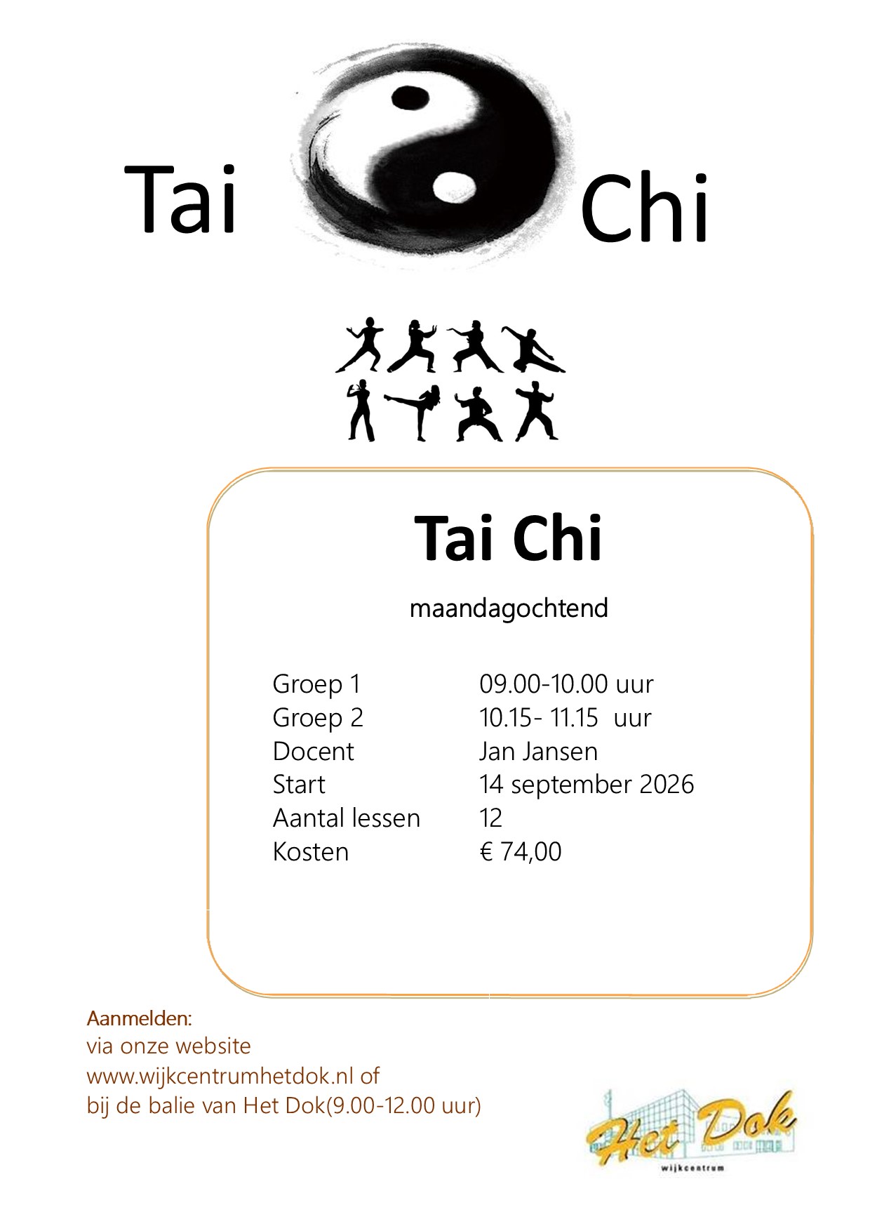 Featured image for “Tai chi 1 Najaar 2026”